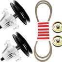 Deck Rebuild Kit for Sears Craftsman 42" Model LT2000 (2010-2013) Compatible with Spindles 918-04822 618-04822, Flat Idler Pulleys 756-04129, Deck Belt 754-04060 LTX1040 LTX1042