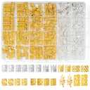 220 Pcs Gold Hair Jewelry for Braids, 12 Styles Gold and Silver Hair Accessories Cuff for Braids and Dreadlocks, Adjustable Metal Rings Cuffs Clips for Dreadlock Accessory Jewelry Decorations