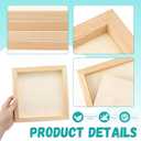 6 Pack 8 x 8 Inch Wood Panel Boards, Unfinished Wooden Canvas Panels Boards for Painting, Drawing, Canvas. DIY Crafts Projects, Arts Use with Oils, Acrylics