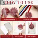 Kasyat 24 Sets Christmas Thank You Ornaments Employee Appreciation Gifts Acrylic Hanging Ornaments Bulk with Card and Bag for Coworker Team Nurse Teacher Xmas Tree Decor (Awesome Sign)