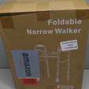 Folding Narrow Walker for Seniors  Width & Height Adjustable Walker with Bag, Lightweight Standard Walker for Elderly, Walkers for Seniors, Disabled, Bariatric