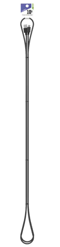 Cell Candy 10 Ft Braided Charge & Synd Cable for Micro USB and USB C to USB