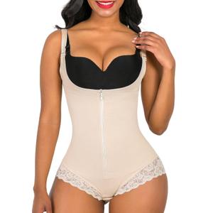 SHAPERX Women's Fajas Colombianas Shapewear Postpartum Tummy Control Body Shaper Butt Lifter Bodysuit Large