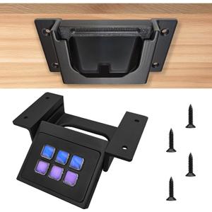 Retractable Under Desk Mount for Elgato Stream Deck Mini Six Key with Mounting Screws, Accessories for Stream Deck Mini