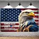 250th Anniversary Banner American Photo Backdrop Patriotic Banner 4th of July Decorations for USA Independence Day Party Home Outdoor Supplies 71x43inches
