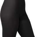 HUE Women's Super Opaque Tights With Control Top (Black, Size 3)