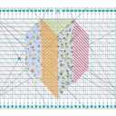 Quilting Ruler,15.5" x 10" Slotted Rulers for Quilting and Sewing Quilt Strip Rulers for Fabric Cutting