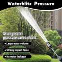 Pressure Washer, High Pressure Water Gun, Portable Washer for Car, Floor, Wall Cleaning, With 360° Rotating for Three Spray Modes (Water Gun + Connector)