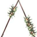 Wedding Arch, Wood Triangle Backdrop Arch Stand, Wedding Ceremony Gorgeous Plant Frame, Freestanding Party Decoration Shelf for Engagement, Anniversary Party, Commercial Event