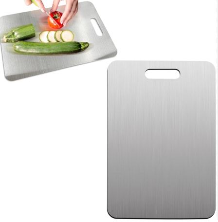Stainless Steel Food-Grade Cutting Boards，Cutting Board Double Sided for Kitchen，Easy to Clean Non Stick Chopping Board，Perfect for Various Cooking Tasks(27 x 40 inch)