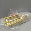 Shower Caddy Hanging - Never Rust Shower Hanging Organizer - Aluminum Over the ShowerHead Caddy with Soap Basket and 6 Razor/Sponge Hooks (Gold)