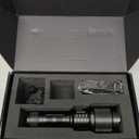 SKYFIRE Rechargeable Flashlight High Lumens,LED Flashlight with Ignition Lens,Zoomable,Four Modes,Waterproof Bright Flash Light for Camping Essentials,Outdoor,Home-Only Lens(No Flashlight