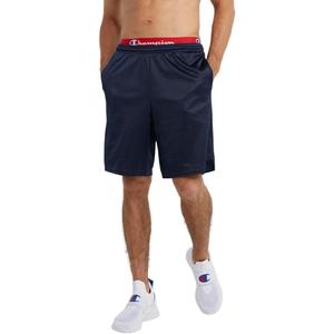 Champion Men's Shorts, Men's Mesh Gym Shorts, Lightweight Athletic Shorts (4X-Large Big, Navy - C Patch Logo)
