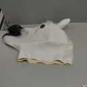 Horror Scary White Horse Head Mask for Halloween Cosplay Costume Party