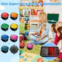 50m Answer Classroom Buzzers Light Up Game Buzzer System, Displays The Winning Player Loud, Console Displays First Buzz, Rechargeable Buzzers Great for Trivia Games, Family Feud, Jeopardy (8)