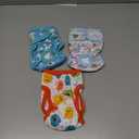 wegreeco Luxury Washable Reusable Dog Diapers (Stylish Pattern) - Female Dog Diapers, Doggie Diapers, 3 Pack, Small