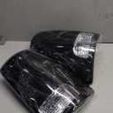 MAYELLO Pair Smoked Tail Lights w/Bulbs for 2009-2018 Dodge Ram 1500/2500/3500,2019-2024 Ram 1500 Classic, Brake Rear Lamps- Fits Factory Halogen Trims Only (Black)