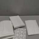 360 Pcs Small Sealable Heat Bakery Cookie Bags with Window 5.1x7.5 Inch Grease Resistant Kraft Bakery Pastry Bags with Thank You Stickers for Christmas Donut Bread Sandwich Baked Treat(White)