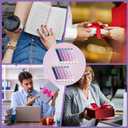AmazingSpark 12 Pcs Teacher Appreciation Bookmarks Gifts Acrylic Pencil Creative Book Marks with Tassel Teacher Appreciation Theme Gifts for Women(Pink Purple)