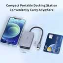 USB C Hub with Dual HDMI  4-in-1 Travel Dock, USB-C to 2X 4K HDMI, 100W PD Charging, USB 3.0 Port  Compatible with PC, MacBook, iPad, Nintendo Switch etc.