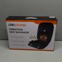 Back Massager with Heat,Heated Seat Cover Cushion with 5 Vibrating Massage Nodes Chair Pad for Pain Relief Home Office Use (Black)