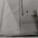 3-in-1 Corner Vanity Desk & Nightstand Combo with Flip-up Mirror and Rolling Stool, Glass Top Makeup Dressing Table with Hidden Storage Drawers for Small Bedroom Spaces