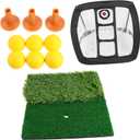 Totority Practice Net Golf Training Set Portable Ball Practice Net Mini Tee Pad