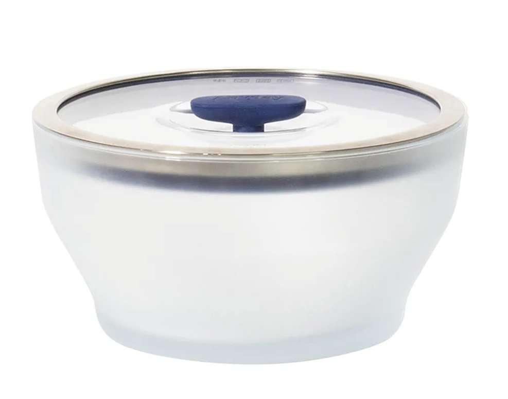 Anyday Cup Microwave Cookware & Glass Container with Glass Lid, Plastic-Free Deep Food Storage | Stackable Airtight Steamer with Vented Lid for Microwave-Safe Reheating, Steaming Vegetables & Rice