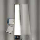 Under Cabinet Lighting with LED Numeric Display,3 Color Temps&Dimmable lights, Under counter lights for kitchen with 68 LED, Wireless Motion Sensor Light indoor, Stick-On Magnetic Closet Light(2 Pack) (10 inches, silvery)