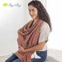 Itzy Ritzy Breastfeeding Boss Multi-Use Cover A Nursing Cover, Swaddle, Car Seat Wrap, Tummy Time Mat & Burp Cloth All in One Made of Soft Muslin Fabric & Measures 47 x 47 (Mudcloth)
