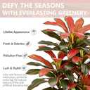 FSOHOI Artificial Red Dracaena Tree 5FT, Tall Fake Plants Indoor