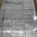 Leinuosen 100 Pcs 2 x 2 x 2 Inch Clear Acrylic Plastic Box with Lid Square Candy Containers for Party Favors Small Square Cube Storage Candy Box for Pill Tiny Earring Jewelry Herb Bead Gifts