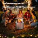 Heat Deflector for Solo Stove Yukon 27", 304 Stainless Steel Heat Diffuser with Handle & Legs,Heat Radiation for Wider Warmth Area, Compatible with Yukon 27" Outdoor Fire Pits, for Backyard, Camping