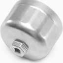 86.4mm 16Flutes Oil Filter Cap Wrench Removal Tool Socket for BMW Engines/for Volvo with 86mm Filter Housing Caps, Silver Heavy-Duty Aluminum