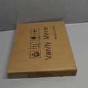 FENNIO Vanity Mirror with Lights 14x12 Inch - Makeup Mirror with Lights Tabletop, 3-Color Dimmable Lighted Mirror, Touch Control Desktop Mirror for Women (Gold)