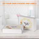HORLIMER 9x6x2 inches Shipping Boxes Set of 50, White Corrugated Cardboard Box Literature Mailer