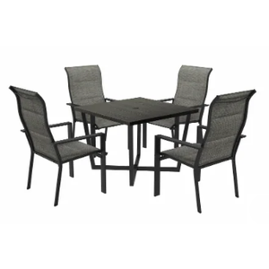 HD Designs Outdoors Padded Sling stationary Chairs 4 Piece