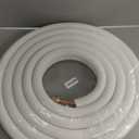 Mini Split Line Set 1/4" & 1/2" Insulated Copper Aluminum Line Set -16FT Copper Aluminum Pipes,Mini Split Air Conditioner (1/4+1/2)