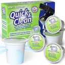 Quick & Clean [6-Pack] Keurig Cleaning Pods - K Cup Cleaner Pod For Keurig - 2.0 Coffee Machine Compatible, Removes Stains, Non-Toxic and Eco-Friendly