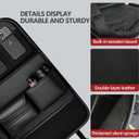 Car Seat Organizers,Multi-functional Back Seat Protectors, Storage Pouches, and Tray Holders (for Cars, Kids, Seat Back and Rear Seats)Leather 1 Pcs
