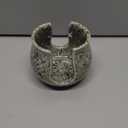 Zoeeker Sponge Holder for Kitchen Sink, Ceramic Dish Sponge Dish Rack Scrubby Caddy Kitchen Organizer Cute Sink Caddy Organizer, Farmhouse Decor, Speckled Glaze (Barrel-type)