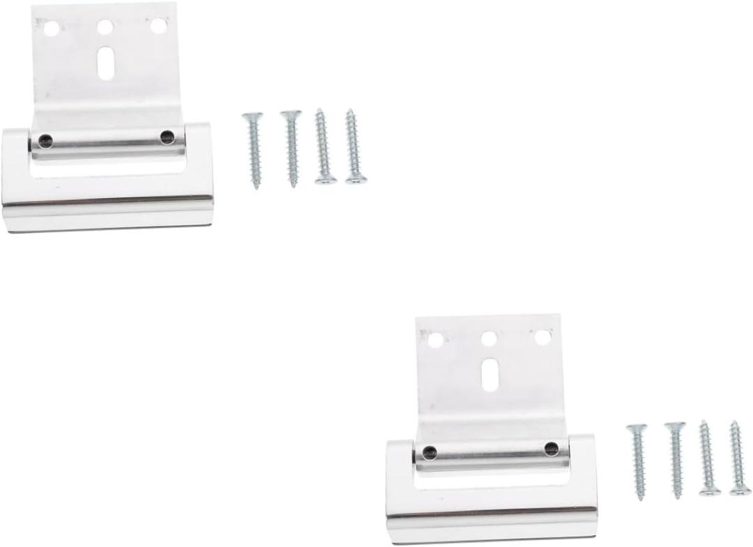 Gadpiparty 2pcs Door Lock Security Aluminum Alloy Lock Portable Hotel Door Latch Protection