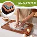 Extra Large Bamboo Cutting Board with Non Slip Feet and Over Sink Butcher Block Chopping Board Nice Solid Thick Wooden Juice Groove Big Xl XXl xlarge Best Hardwood Kitchen Counter Organic, 19.5"L x 14"W
