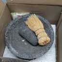 The Original Molcajete Mexicano Volcanic Rock Handmade of Authentic Lava Rock in Mexico - Molcajete de Piedra volcanica - Molcajete Mortar Pestle Bowl - Volcanic Rock Guacamole Maker