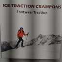 Ice Cleats for Shoes and Boots Men Women Trail Running 20 Stainless Steel Spikes Anti-Slip Footwear Traction Cleats Snow Grips Crampons for Hiking Ice Fishing Walking on Snow (Medium, black)