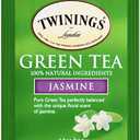 Twinings Green Tea with Jasmine Individually Wrapped Bags, 20 Count (Pack of 1), Fragrant Floral Scent, Caffeinated, Enjoy Hot or Iced, 20 Teabags