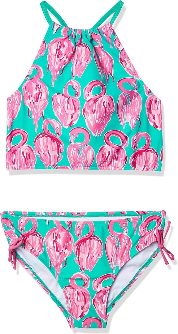 Kanu Surf Girls Daisy UPF 50 Beach Sport Halter Tankini 2-Piece Swimsuit