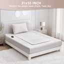Bwarm Electric Heated Mattress Pad Mini Twin Size, 31" x 55", Bed Warmer, 9 Heat Settings, 1-12 Hours Auto Off, Deep Pocket, Fast Heating, Machine Washable, Soft and Cozy