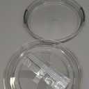 LAMU 2 Tier Lazy Susan Turntable Organizer 9.25'' Rotating Spice Rack Organization for Cabinet, Kitchen, Pantry, Countertop, Bathroom, Vanity, Medicine Cabinet Organizer, Clear