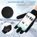 Achiou Winter Running Gloves for Men Women,Lightweight Touchscreen Liners Thermal Warm Gloves for Cycling,Driving, Hiking, Walking, Texting